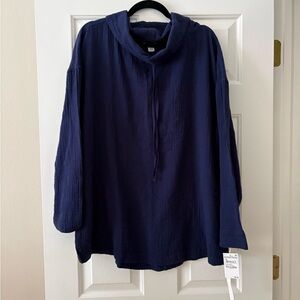 Caslon Deep Blue Hooded Sweatshirt